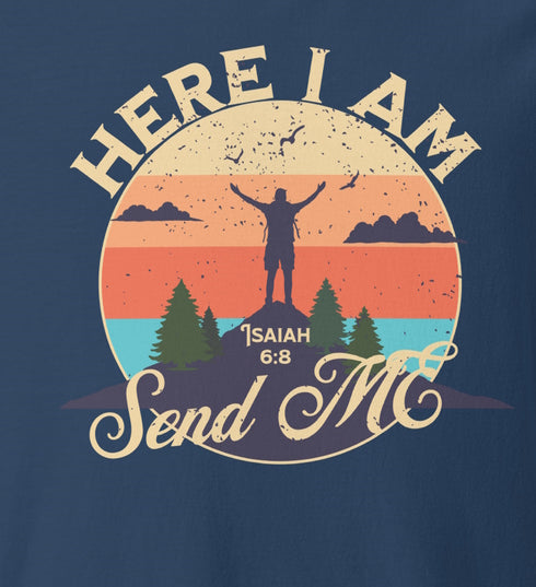 Here I am Send ME Christian Bible Verse T-Shirt